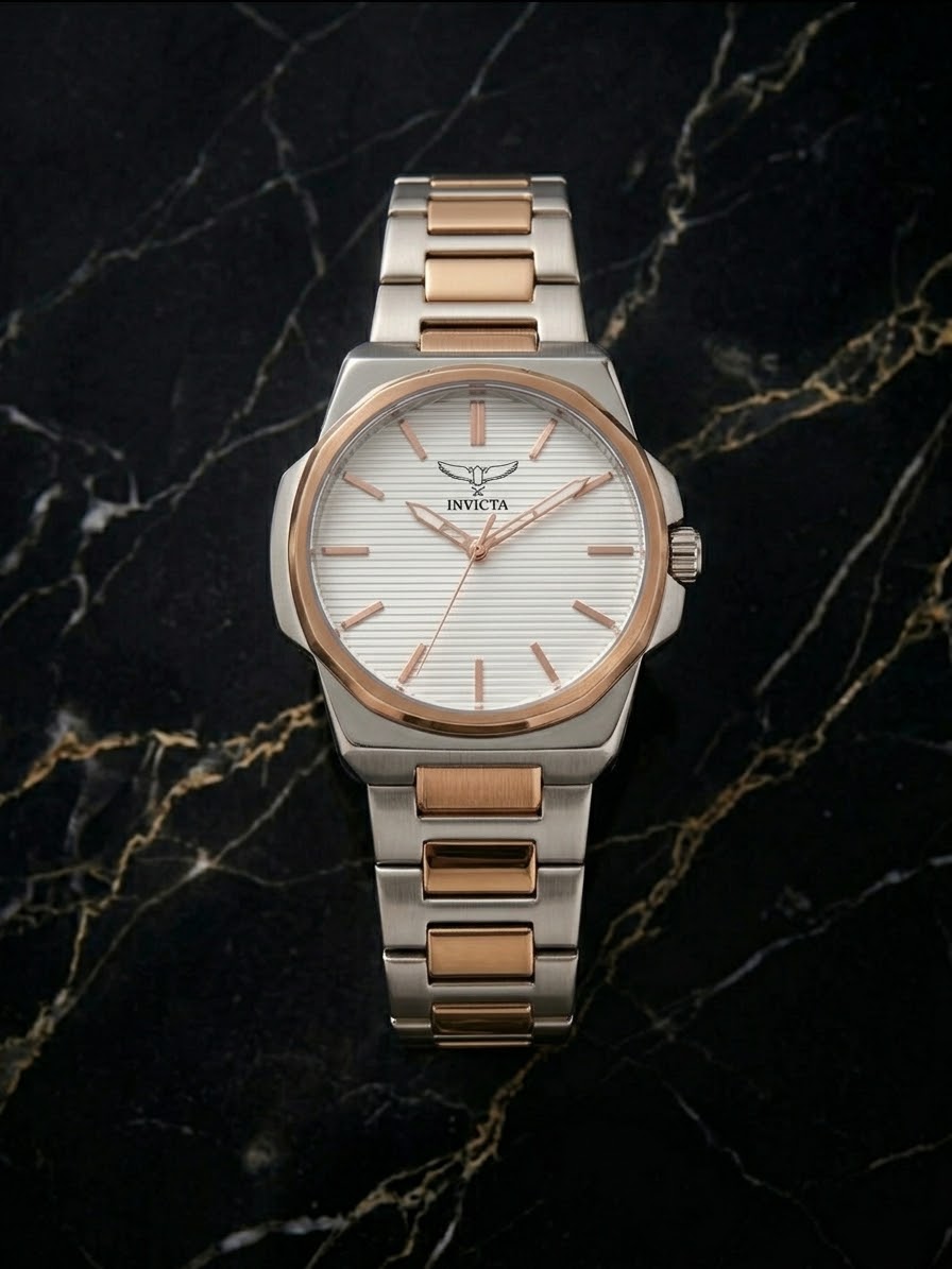 Specialty Silver & Rose Gold — White Dial, 44mm
