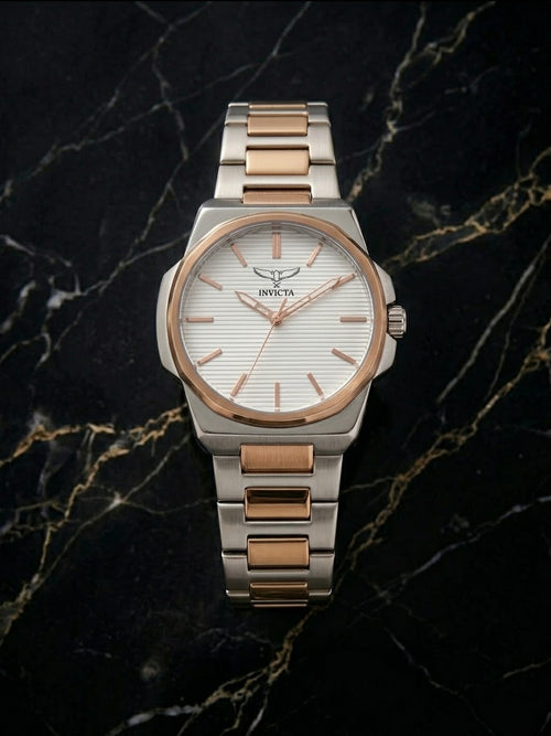 Specialty Silver & Rose Gold — White Dial, 44mm