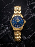 Specialty Gold — Blue Dial with Crystal Accents, 41mm