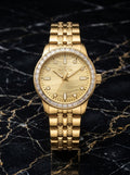Celestial Gold — Baguette Bezel, 43mm